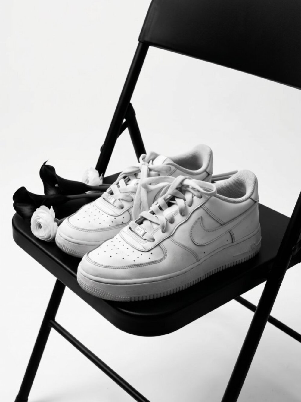 Nike Air Force 1 LE Low Triple White‎ GS 7Y